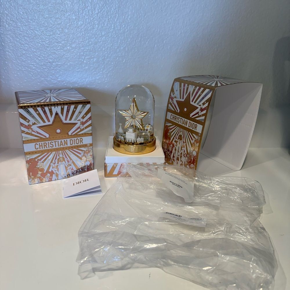 Festive Dior 2025 Snow Globe NWT